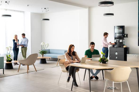 Zona coworking Apartamentos ART Las Palmas Gran Canaria