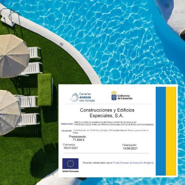 Producción de energía eléctrica en PARQUE ROMÁNTICO II MUR Hotels Producción de energía eléctrica en PARQUE ROMÁNTICO II MUR Hotels